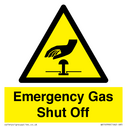 Emergency Gas Shut Off Text: 